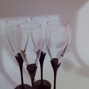 Tulip Stem Champagne Flutes